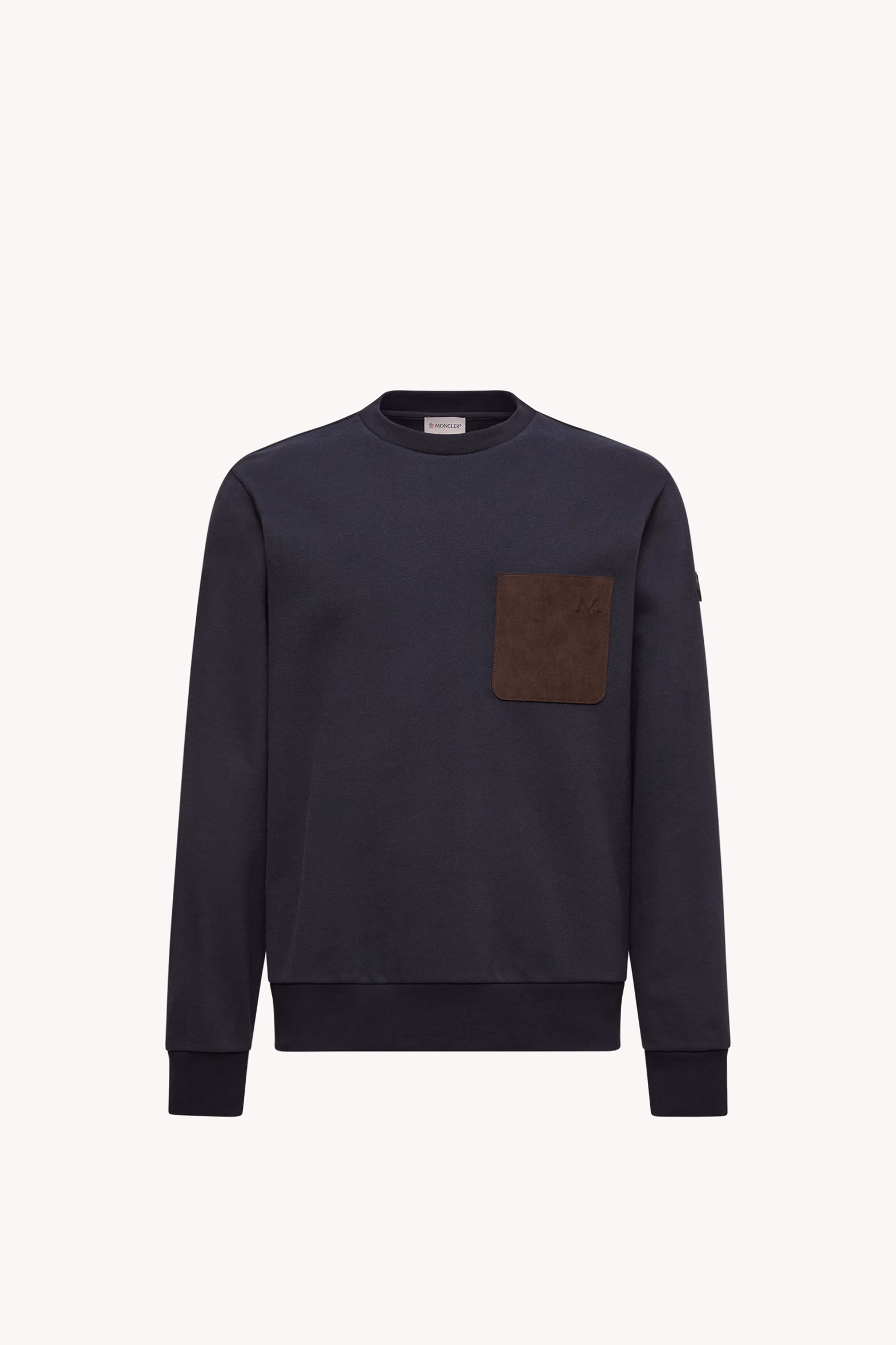 Sudadera de algodón y cachemira con bolsillo Hombre Azul marino Moncler 2